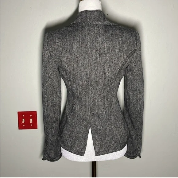 White House Black Market Charcoal Blazer - Picture 4 of 8
